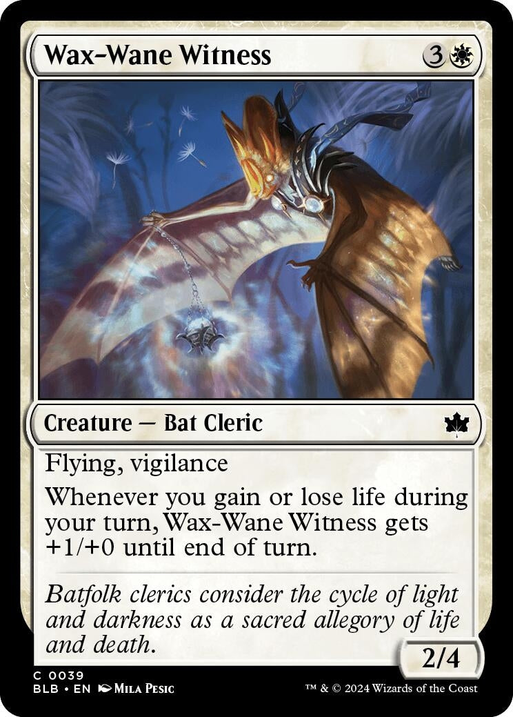 Image for Wax-Wane Witness (Bloomburrow) (39) - Magic: The Gathering