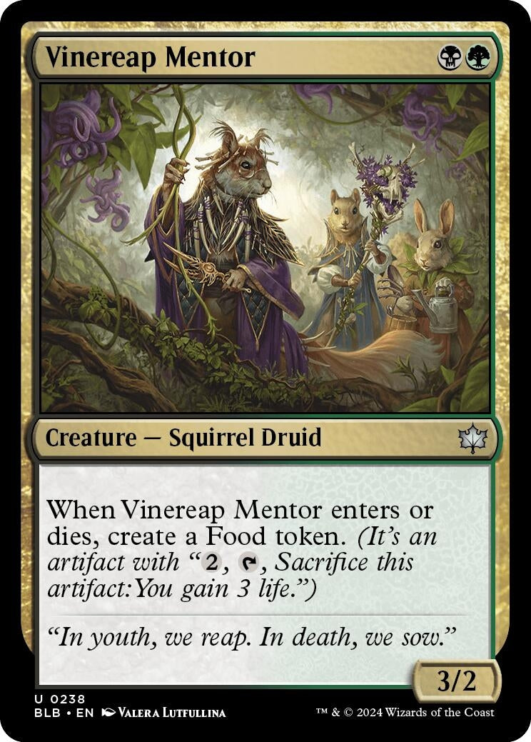 Image for Vinereap Mentor (Bloomburrow) (238) - Magic: The Gathering