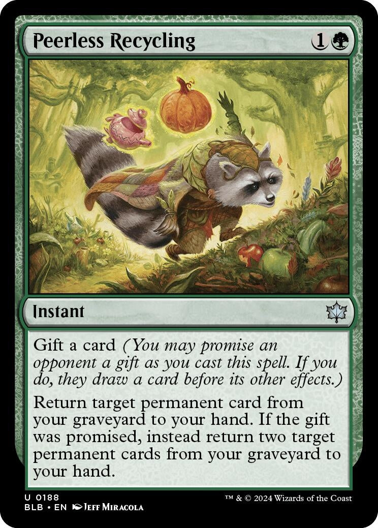Image for Peerless Recycling (Bloomburrow) (188) - Magic: The Gathering