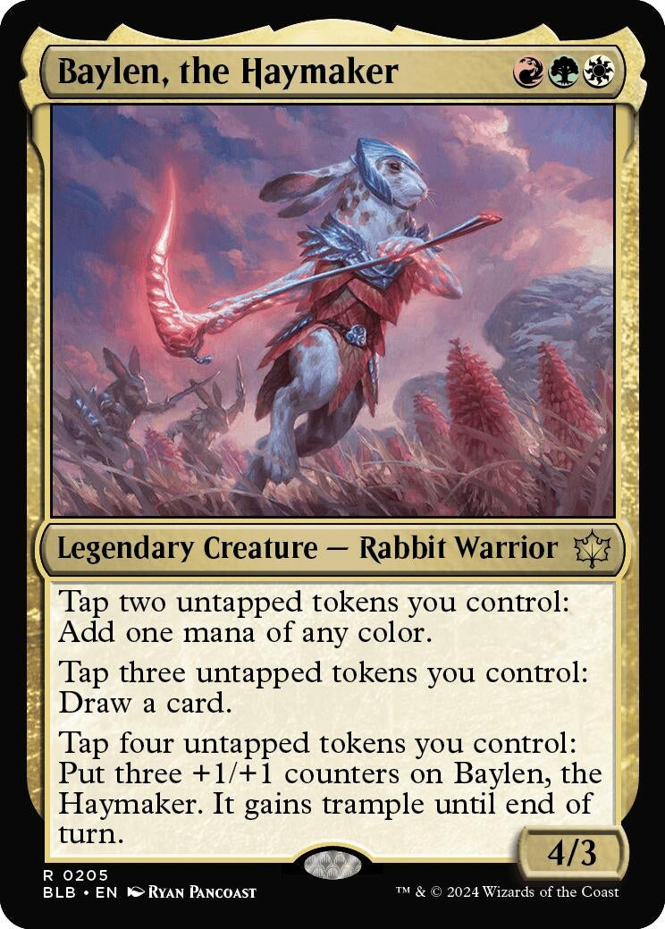 Image for Baylen, the Haymaker (Bloomburrow) (205) - Magic: The Gathering