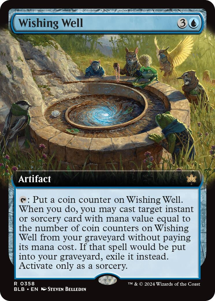 Image for Wishing Well (Extended Art) (Bloomburrow) (358) - Magic: The Gathering