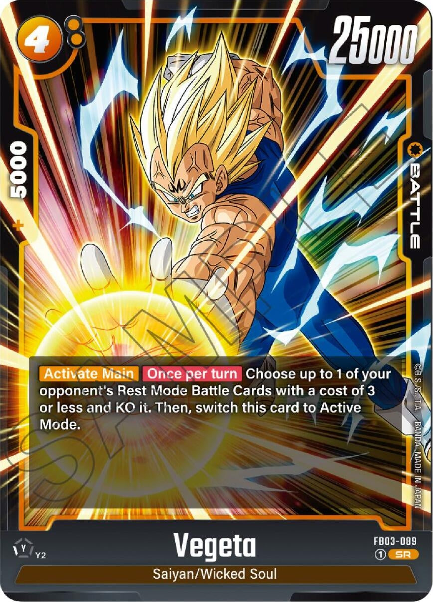 Image for Vegeta - FB03-089 (Raging Roar) (FB03-089) - Dragon Ball Super: Fusion World