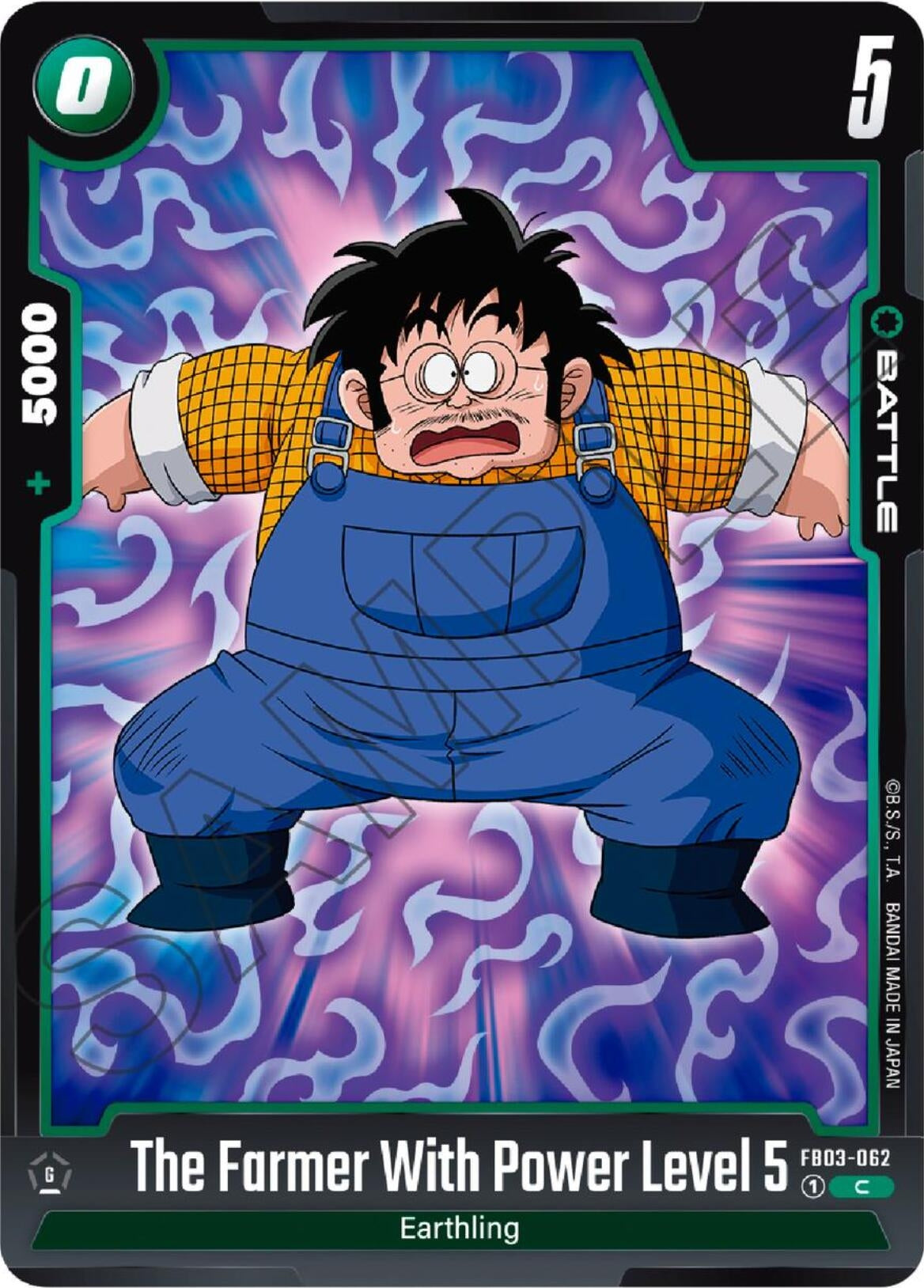 Image for The Farmer With Power Level 5 (Raging Roar) (FB03-062) - Dragon Ball Super: Fusion World