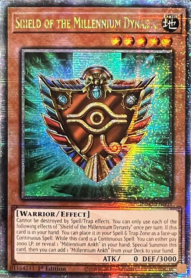 Image for Shield of the Millennium Dynasty (Quarter Century Secret Rare) (The Infinite Forbidden) (INFO-EN003) - YuGiOh