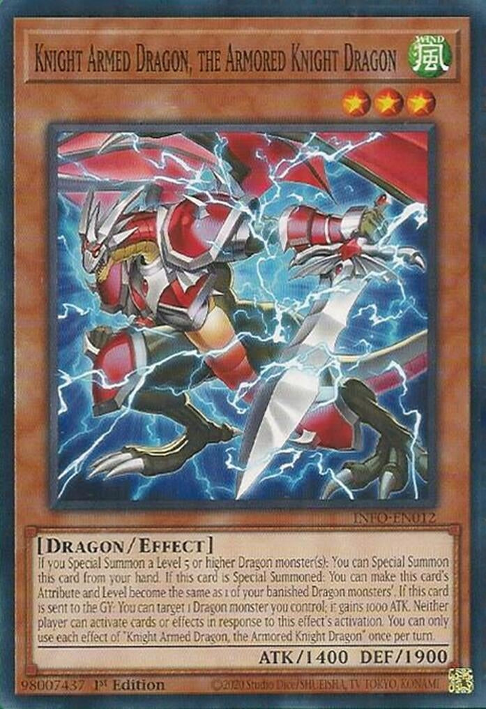 Image for Knight Armed Dragon, the Armored Knight Dragon (The Infinite Forbidden) (INFO-EN012) - YuGiOh