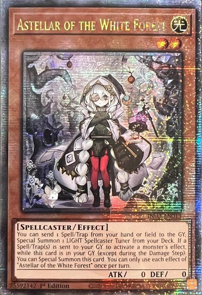 Image for Astellar of the White Forest (Quarter Century Secret Rare) (The Infinite Forbidden) (INFO-EN013) - YuGiOh