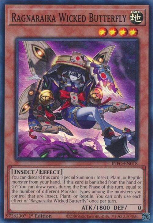 Image for Ragnaraika Wicked Butterfly (The Infinite Forbidden) (INFO-EN018) - YuGiOh