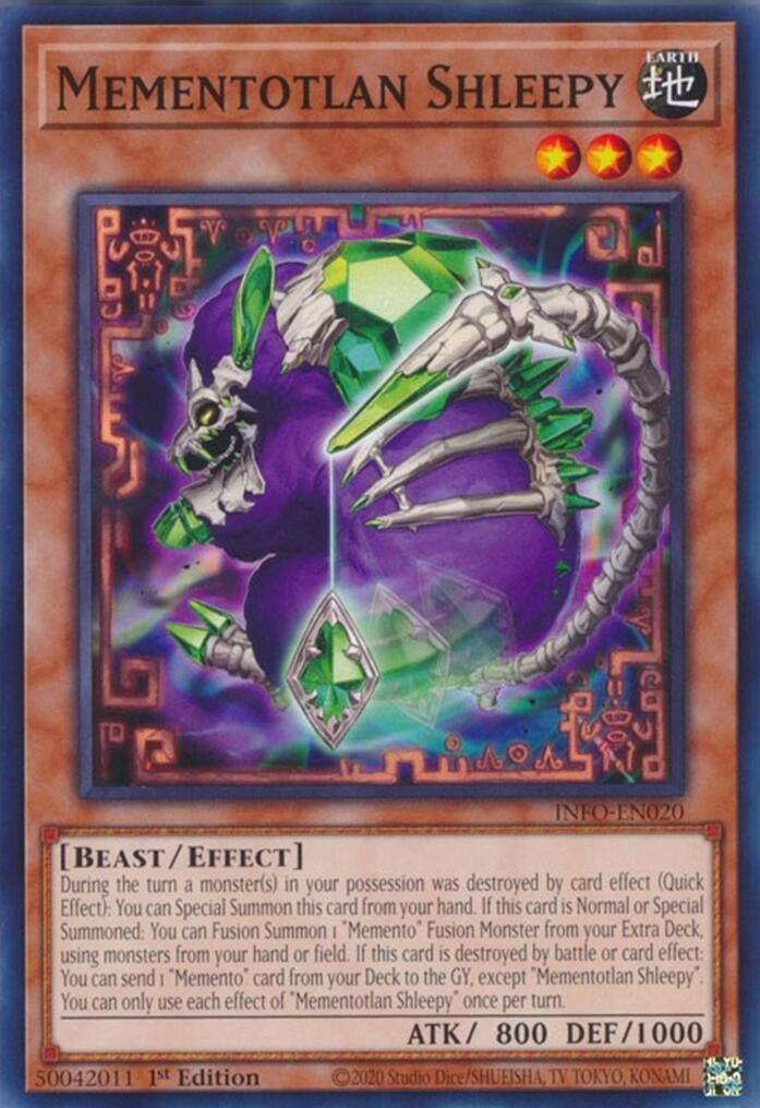 Image for Mementotlan Shleepy (The Infinite Forbidden) (INFO-EN020) - YuGiOh