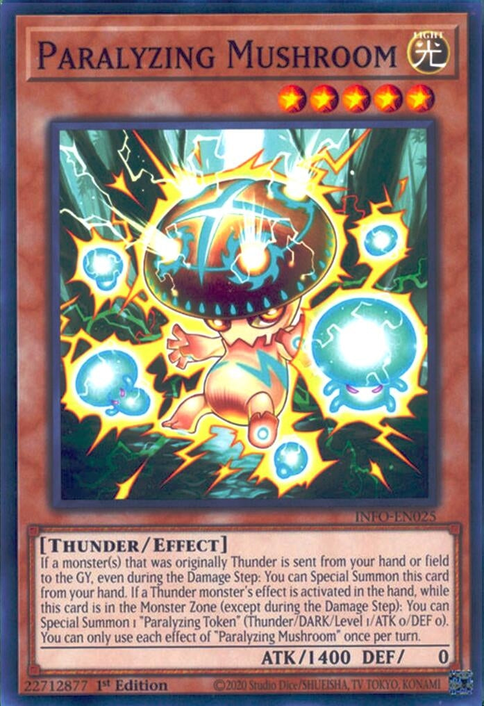 Image for Paralyzing Mushroom (The Infinite Forbidden) (INFO-EN025) - YuGiOh