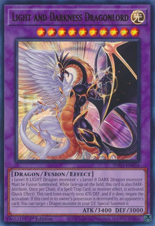 Image for Light and Darkness Dragonlord (The Infinite Forbidden) (INFO-EN034) - YuGiOh