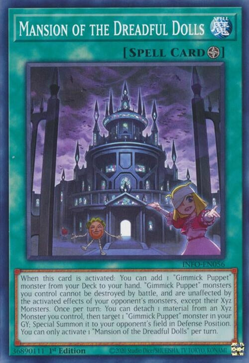 Image for Mansion of the Dreadful Dolls (The Infinite Forbidden) (INFO-EN056) - YuGiOh