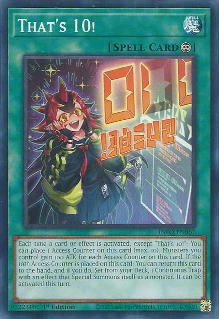 Image for That's 10! (The Infinite Forbidden) (INFO-EN067) - YuGiOh