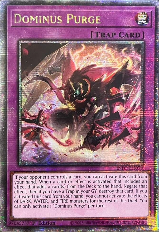 Image for Dominus Purge (Quarter Century Secret Rare) (The Infinite Forbidden) (INFO-EN078) - YuGiOh