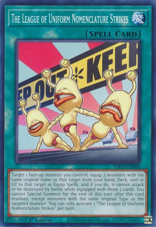 Image for The League of Uniform Nomenclature Strikes (The Infinite Forbidden) (INFO-EN086) - YuGiOh