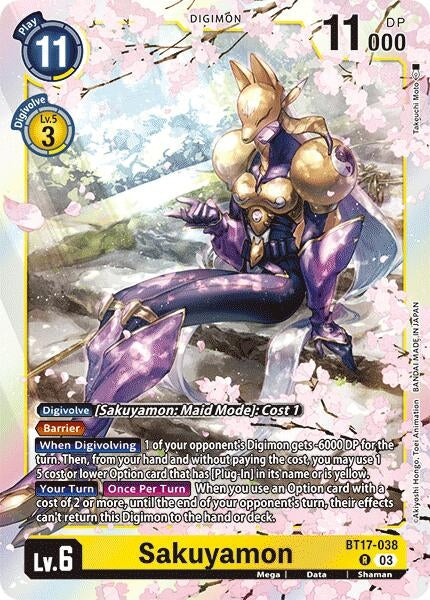 Image for Sakuyamon (BT17) (BT17-038 R) - Digimon Card Game