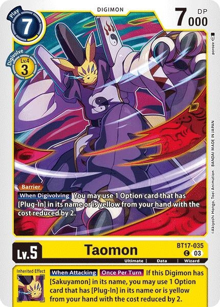 Image for Taomon (BT17) (BT17-035 C) - Digimon Card Game