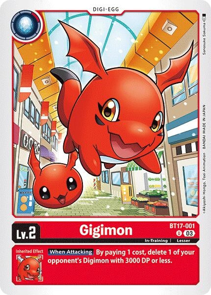 Image for Gigimon (BT17) (BT17-001 U) - Digimon Card Game