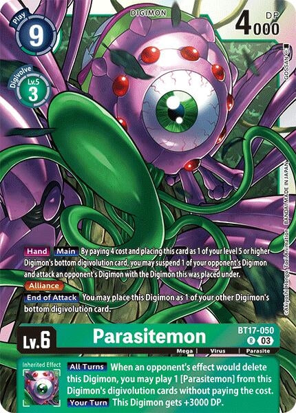 Image for Parasitemon (BT17) (BT17-050 R) - Digimon Card Game