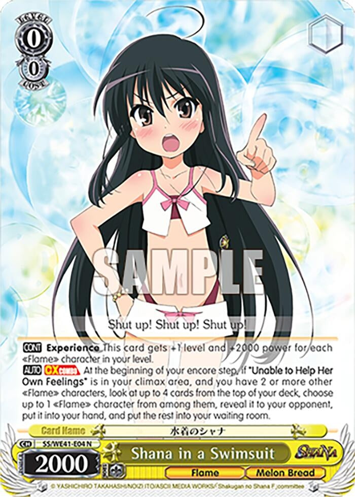 Image for Shana in a Swimsuit (Shakugan no Shana Premium Booster) (SS/WE41-E04 N) - Weiss Schwarz