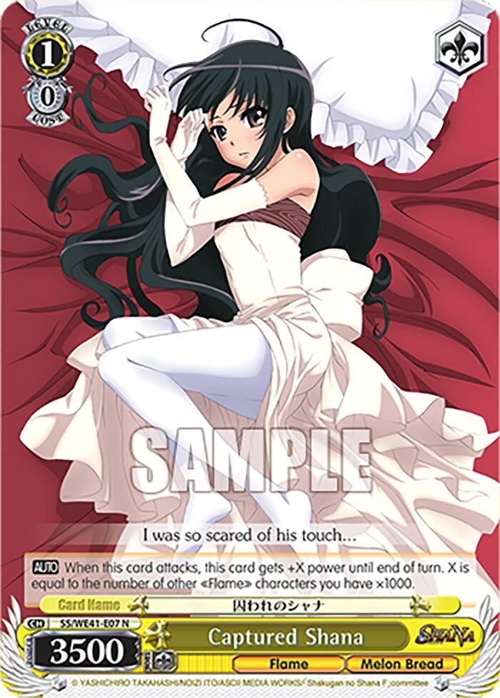 Image for Captured Shana (Shakugan no Shana Premium Booster) (SS/WE41-E07 N) - Weiss Schwarz