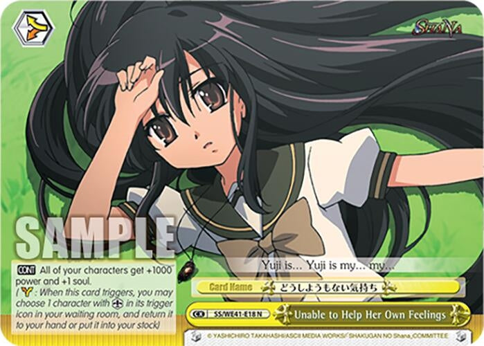 Image for Unable to Help Her Own Feelings (Shakugan no Shana Premium Booster) (SS/WE41-E18 N) - Weiss Schwarz