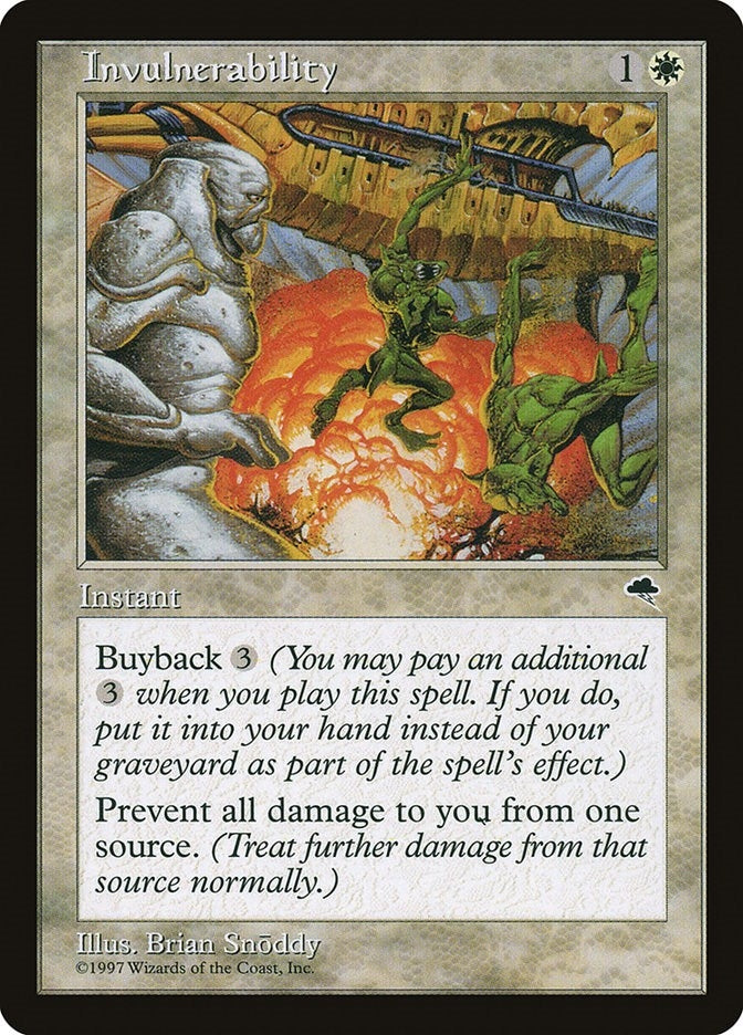 Image for Invulnerability (Tempest) (25) - Magic: The Gathering