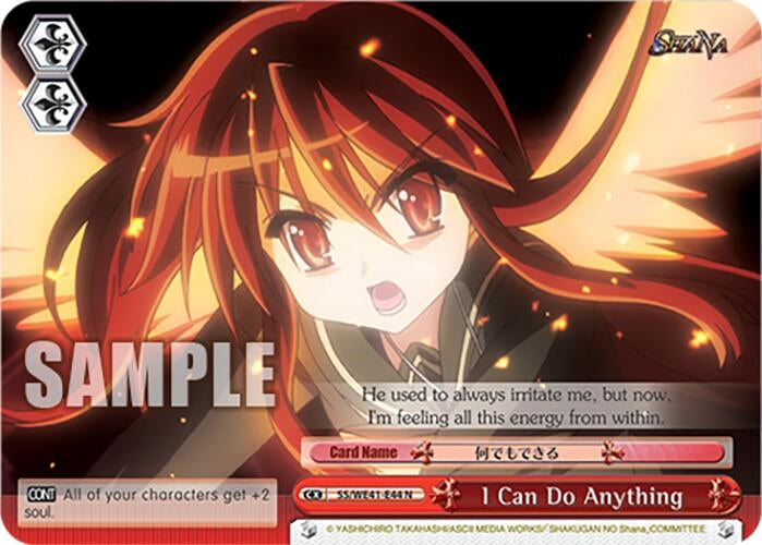 Image for I Can Do Anything (Shakugan no Shana Premium Booster) (SS/WE41-E44 N) - Weiss Schwarz