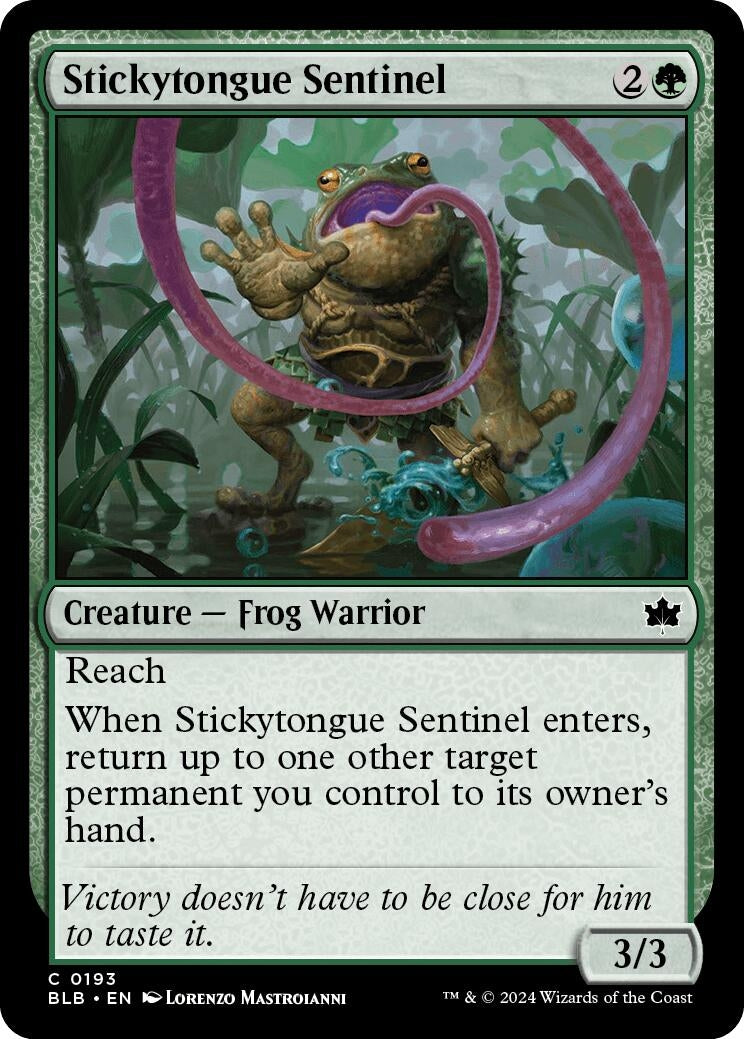 Image for Stickytongue Sentinel (Bloomburrow) (193) - Magic: The Gathering