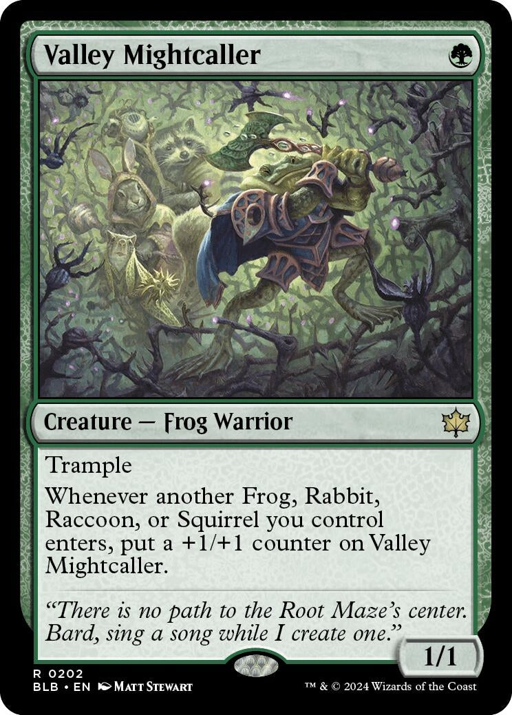 Image for Valley Mightcaller (Bloomburrow) (202) - Magic: The Gathering