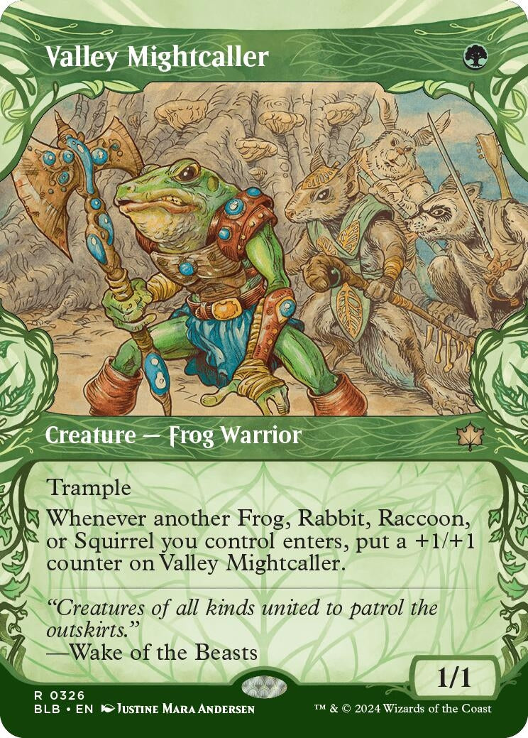 Image for Valley Mightcaller (Showcase) (Bloomburrow) (326) - Magic: The Gathering