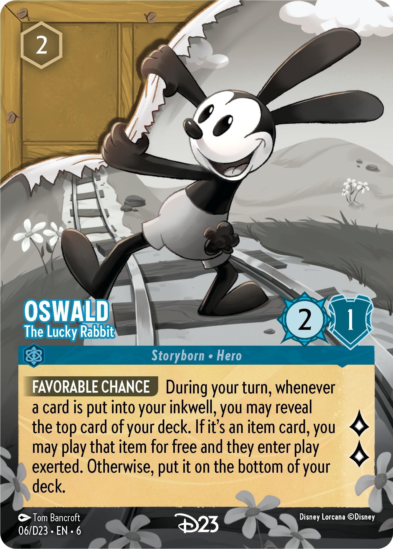 Image for Oswald - The Lucky Rabbit (D23 Promos) (6) - Disney Lorcana