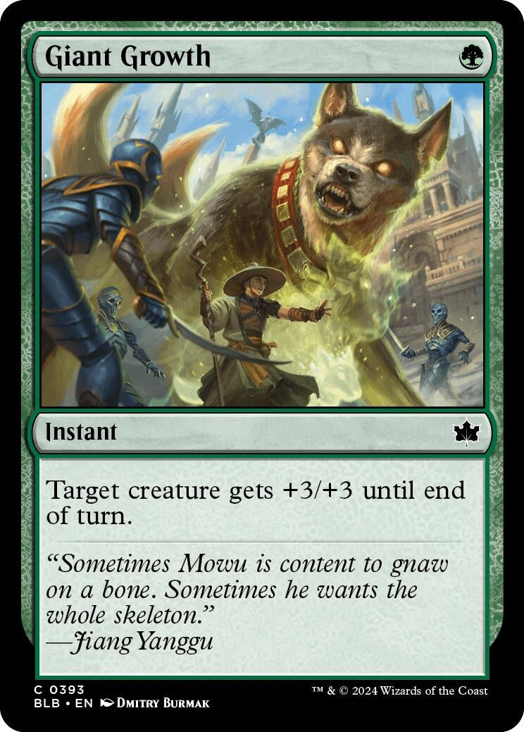Image for Giant Growth (Bloomburrow) (393) - Magic: The Gathering