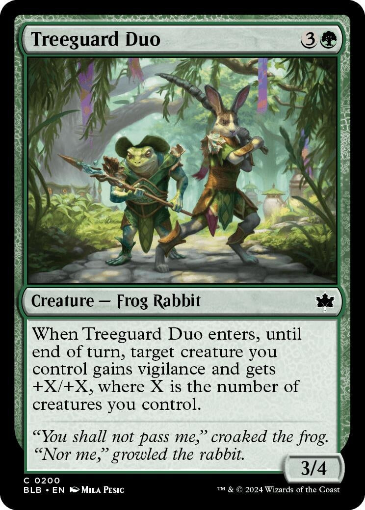 Image for Treeguard Duo (Bloomburrow) (200) - Magic: The Gathering