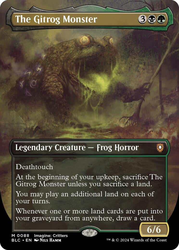 Image for The Gitrog Monster (Borderless) (Commander: Bloomburrow) (88) - Magic: The Gathering