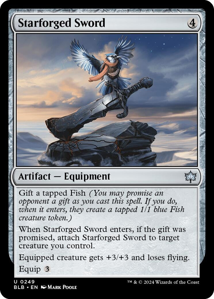 Image for Starforged Sword (Bloomburrow) (249) - Magic: The Gathering
