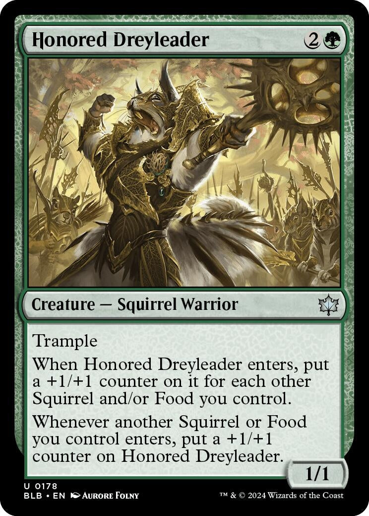 Image for Honored Dreyleader (Bloomburrow) (178) - Magic: The Gathering