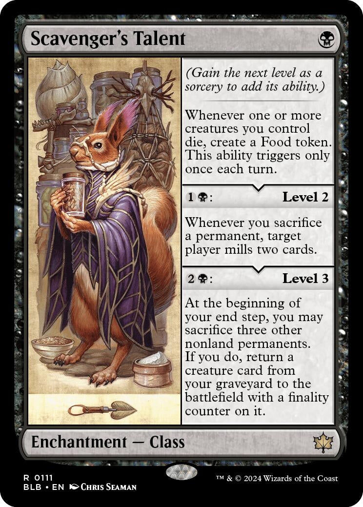 Image for Scavenger's Talent (Bloomburrow) (111) - Magic: The Gathering