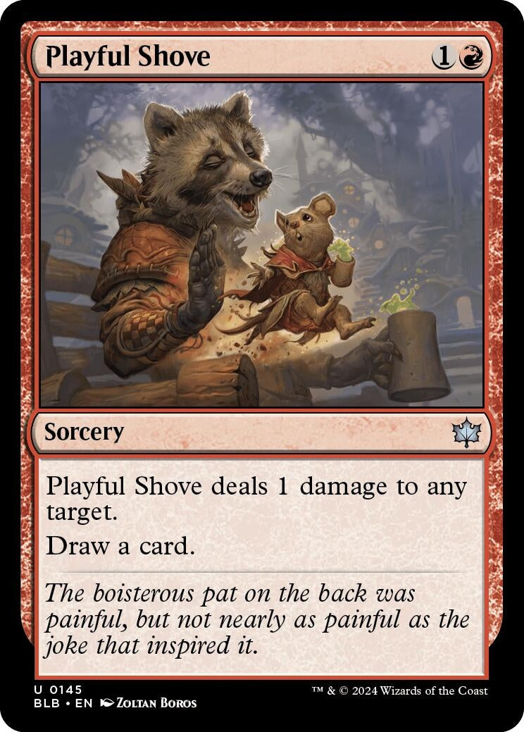 Image for Playful Shove (Bloomburrow) (145) - Magic: The Gathering