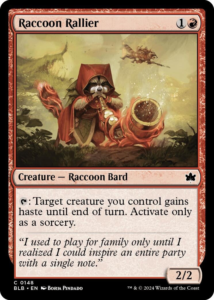 Image for Raccoon Rallier (Bloomburrow) (148) - Magic: The Gathering