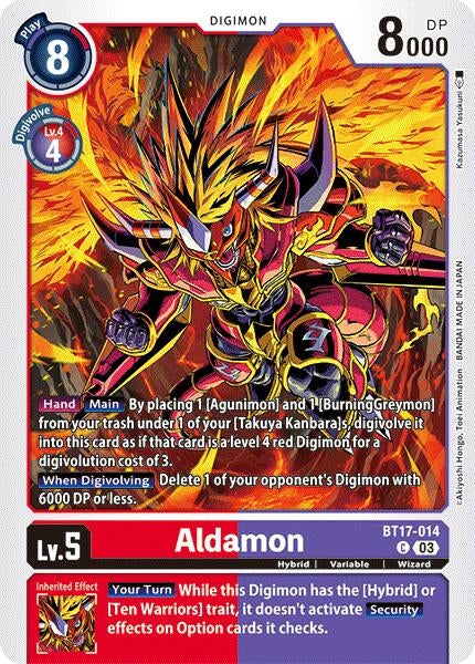 Image for Aldamon (BT17) (BT17-014 C) - Digimon Card Game