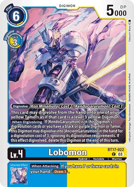 Image for Lobomon (BT17) (BT17-022 C) - Digimon Card Game