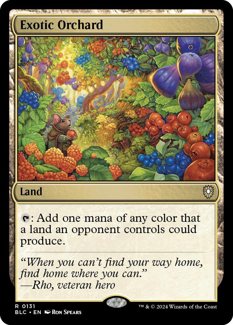 Image for Exotic Orchard (Commander: Bloomburrow) (131) - Magic: The Gathering