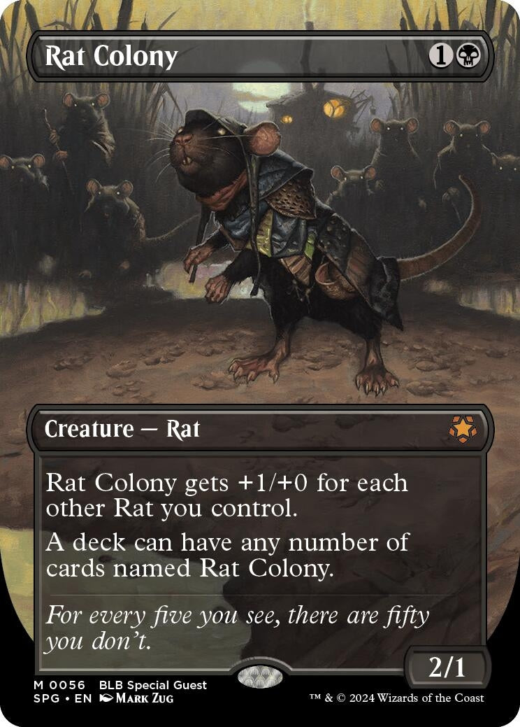 Image for Rat Colony (Borderless) (Special Guests) (56) - Magic: The Gathering