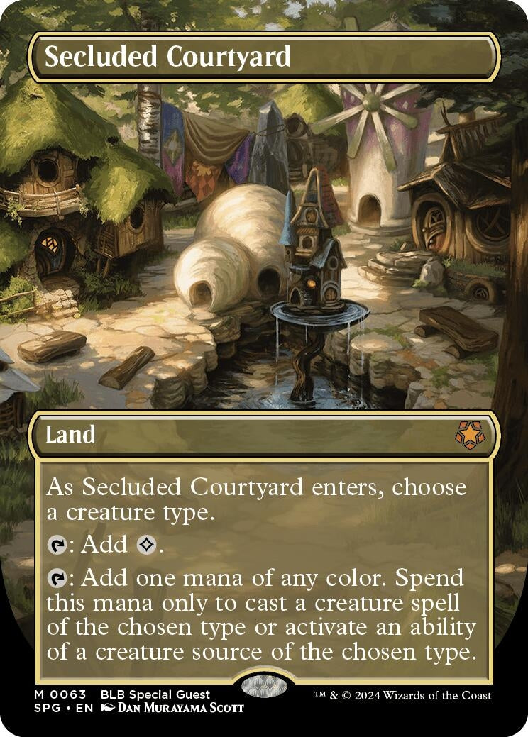 Image for Secluded Courtyard (Borderless) (Special Guests) (63) - Magic: The Gathering