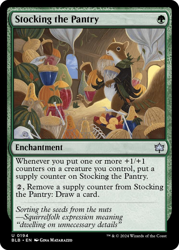 Image for Stocking the Pantry (Bloomburrow) (194) - Magic: The Gathering