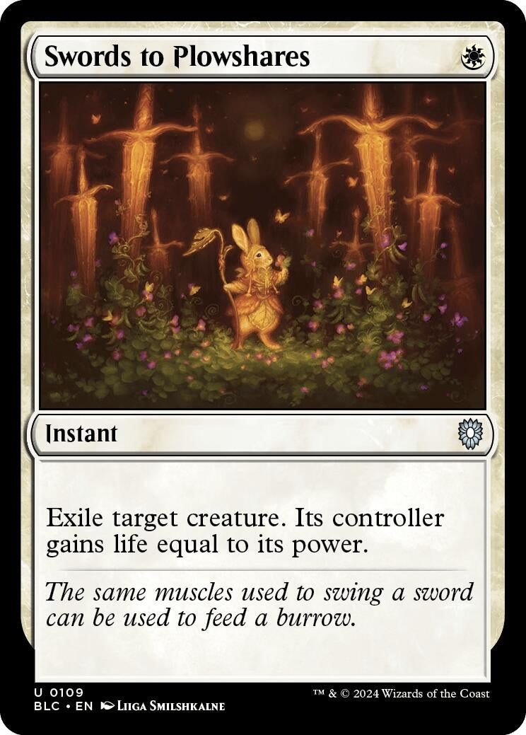 Image for Swords to Plowshares (Commander: Bloomburrow) (109) - Magic: The Gathering