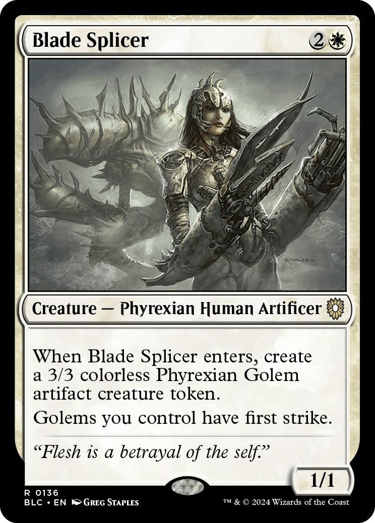 Image for Blade Splicer (Commander: Bloomburrow) (136) - Magic: The Gathering