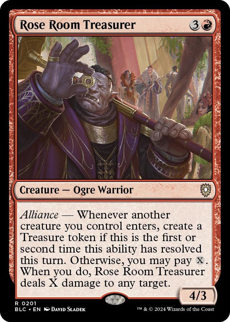 Image for Rose Room Treasurer (Commander: Bloomburrow) (201) - Magic: The Gathering