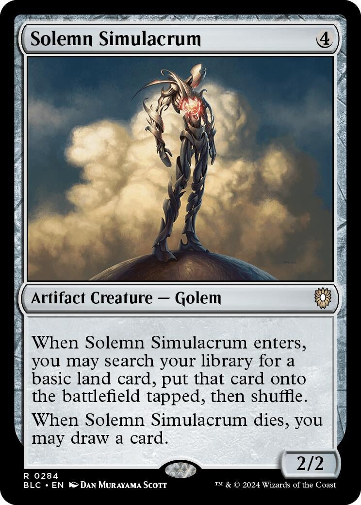 Image for Solemn Simulacrum (Commander: Bloomburrow) (284) - Magic: The Gathering