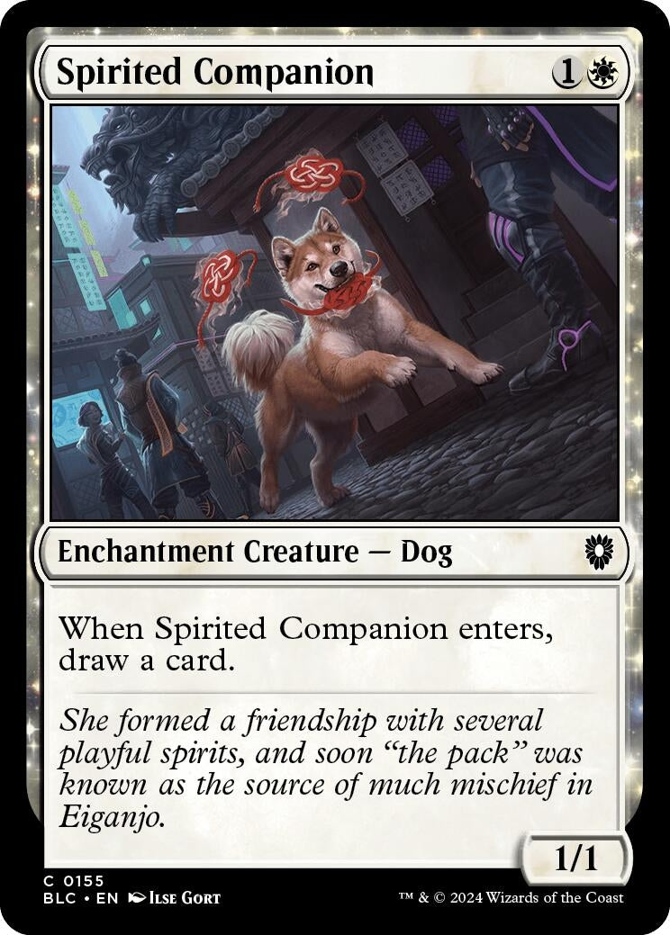 Image for Spirited Companion (Commander: Bloomburrow) (155) - Magic: The Gathering